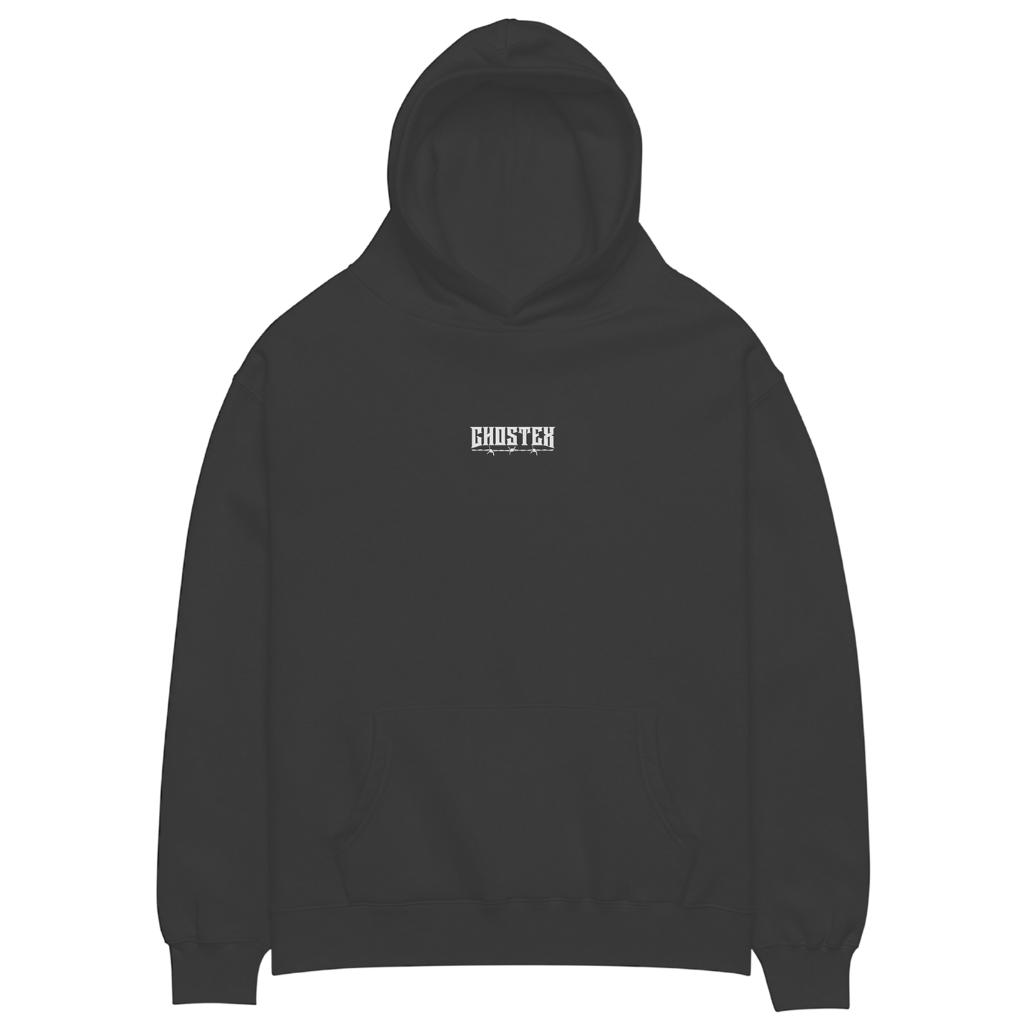 CHARCOAL HEAVYWEIGHT HOODIE - Ghostex