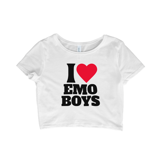 I <3 EMO BOYS CROP