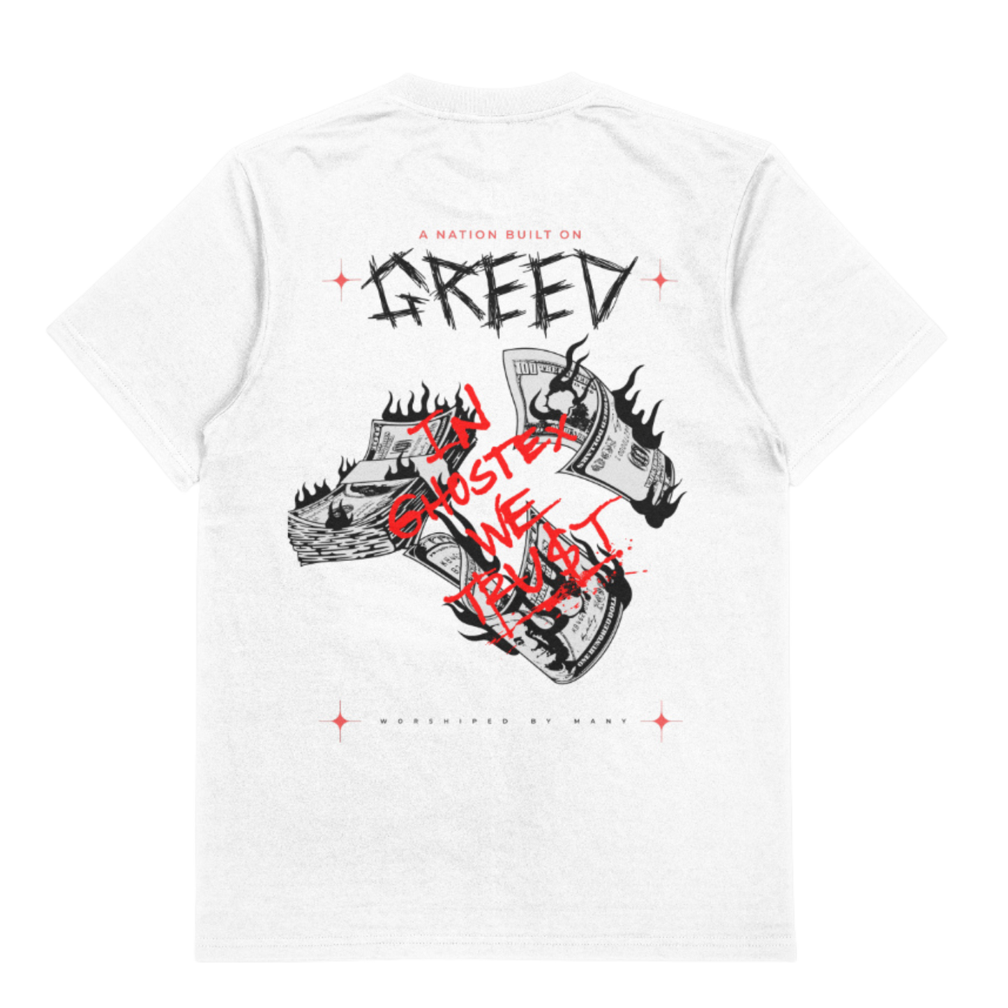 A NATION BUILT ON GREED TEE - Ghostex